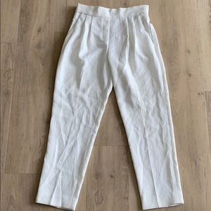 Aritzia Cohen White Trousers